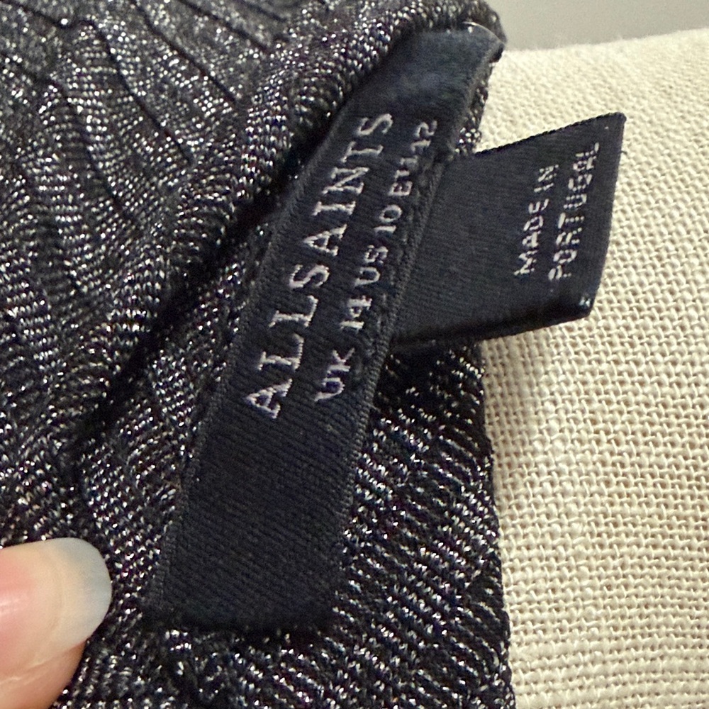 All Saints Black Long Sleeve Bodysuit - Picture 7 of 10
